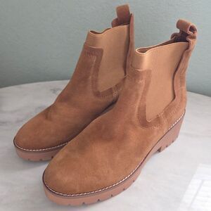 Blondo Brown Suede Ankle Booties